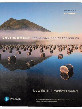 Environment The Science Behind The Stories 6th Edition Textbook AP Hardback